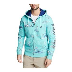 Nautica Blue Sail Mens Sweat
Jacket New L Logo Turquoise Blue
Beach Casual XXL